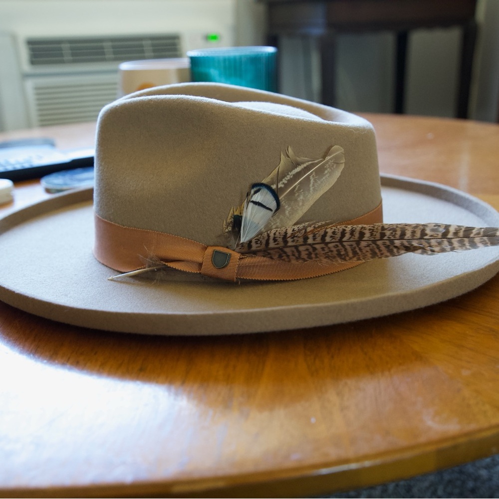 Brixton Beige Hat with Black Logo